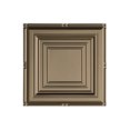 thumbnail image 1 of Fasade Easy Installation Portrait Argent Bronze Glue Up Ceiling Tile/ Ceiling Panel (12" X 12" Sample), 1 of 3
