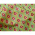 thumbnail image 4 of oneOone Silk Tabby Fabric Diamond & Swirl Ikat Printed Craft Fabric BTY 42 Inch Wide, 4 of 4