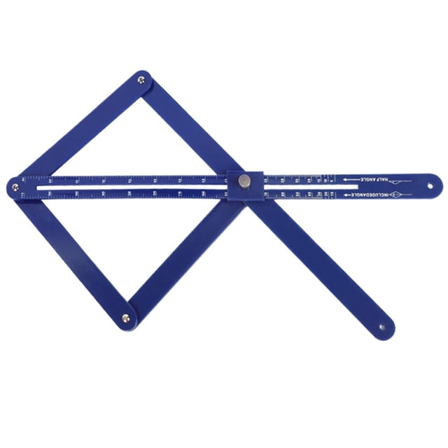 Corner Angle Finder, Diagonal Square Ruler,10-170 Fold Multifunctional Angle Measuring Goniometer Ruler,Stainless Steel Protractor Digital Angle Finder with Scales,Woodworking Measuring Tool