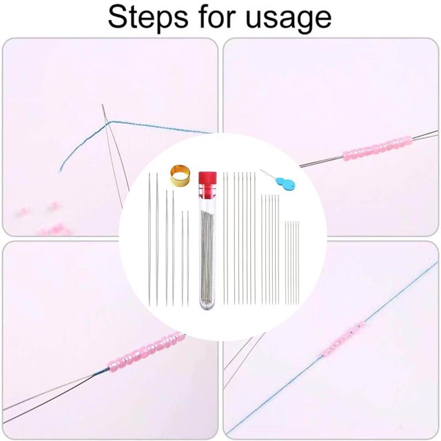 serony Big Eye Sewing Machine Useful Sewing Needles Tools Big Eye Open Stainless Kit Threading String Cord Pin Sewing Accessories h