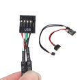 thumbnail image 4 of 1 Mâle à 2 Mâles USB 2.0 9Pin, avec Câble d'Alimentation USB 2.0 Hub, Tête pour XP Vista, 4 of 8