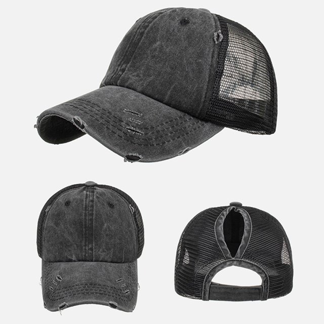 Unisex Men Women Solid Color Sun Hat Adjustable Baseball Cap Hip Hop Hat