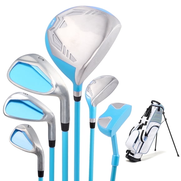 Naipo 6-Piece Golf Club Set Junior Complete Set for Right Handed with Stand Bag Type & 1 Head Cover