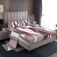 thumbnail image 1 of Erosebridal Checkered Geometry Sheet Set King, Red Black Bedding Sets King Size, Mid Century 4 Pieces, 1 of 7