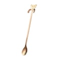 thumbnail image 2 of Boovnll Spoons, Hangable Stainless Steel Spoon 304 Stainless Steel Ice Spoon Stirring Spoon Cute Little Handle Coffee Spoon, Kitchen Gadgets, Plastic Spoons, Spoon, 2 of 2