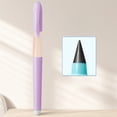 thumbnail image 2 of Purple No Sharpening Pencil With Eraser Eternal Pencil For Writing Drawing Durable Plastic Pencil With Replaceable Tip Beginner Practice Pencil For School Office 5.5 Inch Length, 2 of 6