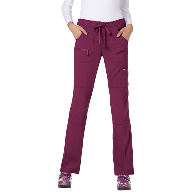 KOI lite 721 Pantalon d'Uniforme Médical Peace pour Femme Vin P