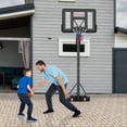 thumbnail image 4 of Costway Système de Support de Panier de Basketball Portable et Ajustable de 44 Pouces avec Sac Sécurisé pour l'Extérieur, 4 of 10