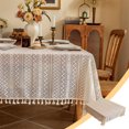 thumbnail image 1 of Yhmxh Kitchen Gadgets Elegant Retro Geometric Lace Tablecloth White Tassel Design Suitable For Home Decoration And Protection Items For Various Occasion Kitchen Aid Attachments Kitchen Accessories, 1 of 6