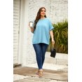 thumbnail image 4 of ORUYROP T-Shirt Surdimensionné pour Femmes Été Décontracté à Manches Courtes Tee Ample Hauts, 4 of 5