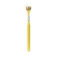 thumbnail image 2 of FcBaudy Three-sided Toothbrush, Three-head Toothbrush With Soft Bristles, Cleans On Three Sides, Scrapes Tongue On The Back, Portable And Compact Travel Size - New toothbrush toothbrush, 2 of 8