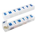 thumbnail image 1 of (2 Pack) MEDca 7-Day Extra Large Plastic Pill Organizer, Weekly Pill Planner, Frosted, 1 of 9