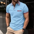 thumbnail image 2 of Ramiter Polos pour Hommes Manches Courtes Avantage Polo Piqué Uni Bleu,2TG, 2 of 7