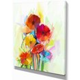 thumbnail image 2 of Yellow and Red Gerbera Flowers - Large Floral Canvas Artwork, 2 of 4
