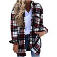 thumbnail image 1 of CEHVOM Mode Femme Manches Longues Ouvert devant Ample Manteau Imprimé Blouse Liquidation, 1 of 5