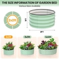 thumbnail image 2 of AKDSteel 2 - Pack Round Galvanized Raised Garden Bed - 2FT/3FT/4FT Sizes - Outdoor Flower & Vegetable Bed - Heavy - Duty & Open - Bottom Design, 2 of 7