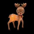 thumbnail image 3 of Temps de vacances Noël illuminent le décor de cerf, brun, 3 of 5