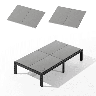 FSCHOS Planche de Lit 8 mm Format Simple, Planche de Lit pour Soutien sous le Matelas, Réduit le Bruit, Entièrement Assemblée