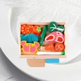 thumbnail image 4 of Milaget Wooden Food Toy Kitchen Montessori Party Cooking 10pc vegetable meat, 4 of 9