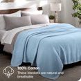 thumbnail image 2 of Bare Home Waffle Blanket - 100% Cotton - Lightweight & Breathable, 2 of 7