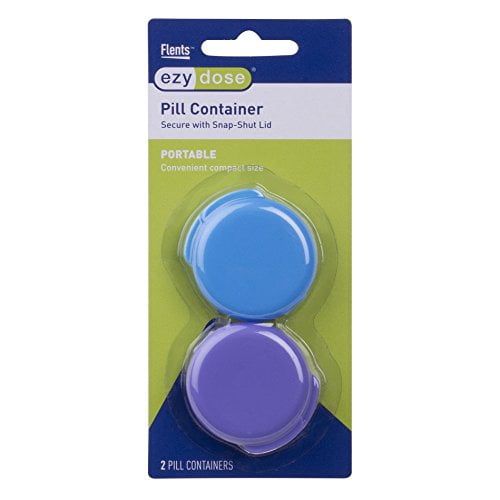 Ezy Dose Daily Round │Portable Pill and Vitamin Containers