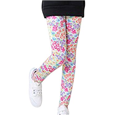 QIPOPIQ Kids Girl's Fall Fashion Stretch Leggings Comfortable Bottoms Clearance