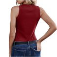 thumbnail image 4 of AherBiu Going out Tops for Women Sleeveless Ribbed Tank Tops Crewneck Slim Stretchy Workout Tees, 4 of 7