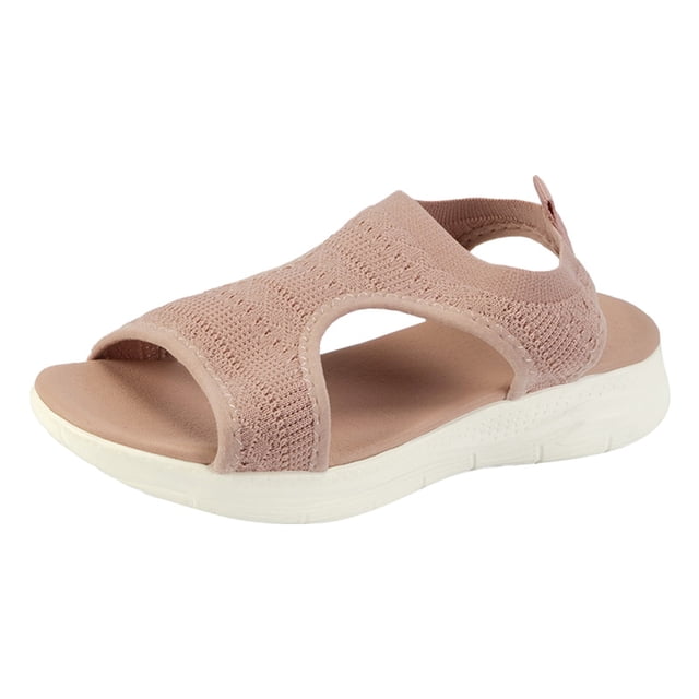 Sandales Élégantes pour Femmes - Chaussures pour Femmes Sandales à Talon Épais pour Femmes Design Compensé Confortable pour Sandales pour Femmes Sandales pour Femmes Été Tenue Décontractée Sandales Habillées à Plateforme pour