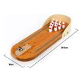 thumbnail image 3 of Mini Bowling Games Wooden Miniature Bowling Ball Set for Kids Adults Party Fun, 3 of 3