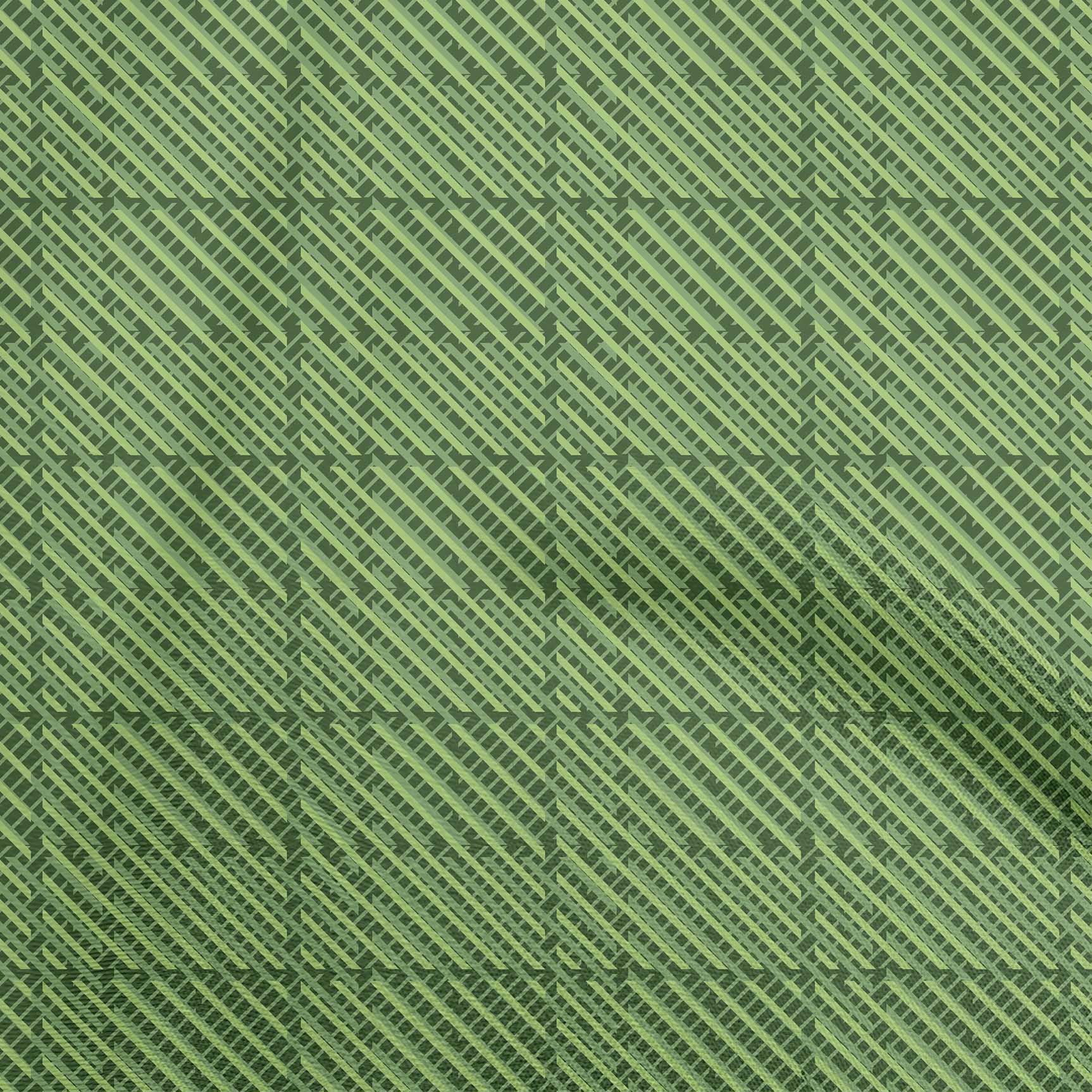 oneOone Rayon Green Fabric Diagonal Dress Material Fabric Print Fabric By The Yard 56 Inch Wide