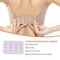 thumbnail image 5 of Maoww Rallonge de Bretelle de Soutien-Gorge Boucle 4 Crochets Accessoires Pratiques Respirants Remplacement Réglable 3 Rangées sous-Vêtements Rose, 5 of 5
