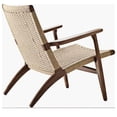 thumbnail image 2 of Lavaca Lounge Chair White-Natural with solid ash wood and rattan weave, 2 of 4