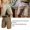 thumbnail image 4 of Men Shorts Activewear Riding Cycling Cold Riding Multi-Pocket Short Pants Washable Reusable Outdoor Hunting Fishing Casual for Man Khaki S, 4 of 6