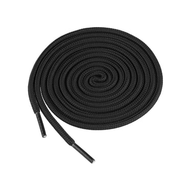 INSPIRE CHIC Outdoor Round Shoelaces Sporting Shoe Laces Shoestrings for Hiking Boots 2 Pairs Black 70cm/27.55"