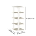 thumbnail image 3 of Dvkptbk Shoe Rack Storage Shoe Rack Multilayer Space-Saving Doorway Dormitory Shoe Cabinet Household Storage Slippers Shelf Storage Storage & Organization, 3 of 6