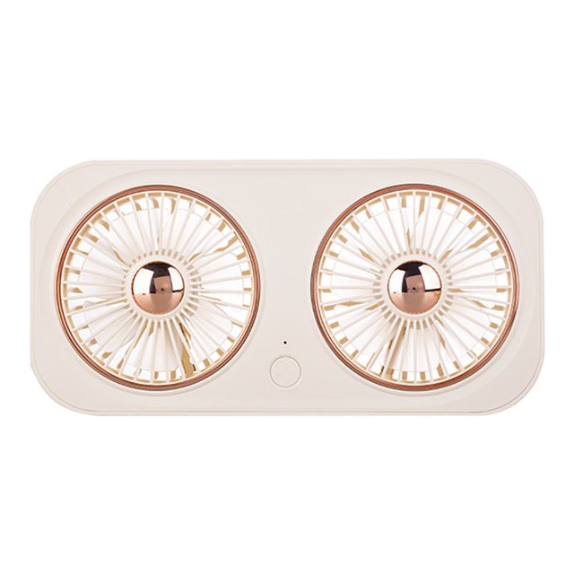 MesaSe 2000mAh Desk Fan Powerful Double Motors ABS USB Rechargebale Mini Portable Fan Summer Gift