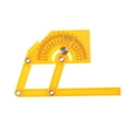 thumbnail image 1 of EGNMCR Portable 0-180 Degrees Angle Finder Plastic Protractor Goniometer Miter Gauge Angle protractor, 1 of 8
