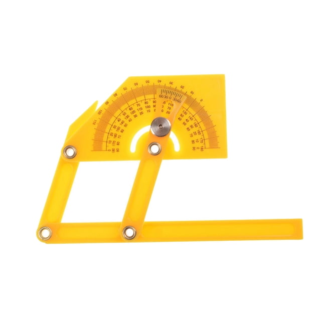 EGNMCR Portable 0-180 Degrees Angle Finder Plastic Protractor Goniometer Miter Gauge Angle protractor