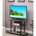 thumbnail image 2 of Convenience Concepts Designs2Go Meuble TV à Trois Niveaux en Bois Gris Vieilli, 2 of 5