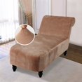 thumbnail image 2 of 2024 Velvet Armless Chaise Lounge Slipcover Stretch Sofa Slip Cover Furniture Protector, 2 of 8
