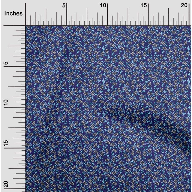 oneOone Polyester Lycra Fabric Floral Block Fabric Prints By Yard 56 Inch Wide
