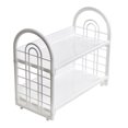 thumbnail image 1 of Tabletop Shelf Organizer, Desktop Storage Rack White  for Office for Home, 1 of 7