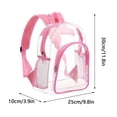 thumbnail image 2 of Rvkxad Transparent Clear Backpack, Stadium Approved See-Through Bag for Events, Clear Bag, Festival Backpack, 2 of 2