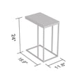 thumbnail image 2 of Safdie & Co. Table D'Appoint En Marbre Métal Noir En Forme De C, 2 of 4