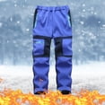 thumbnail image 2 of TopLLC Pantalon de Ski de Neige pour Enfants Imperméable Pantalon de Randonnée Extérieur Chaud Doublé en Molleton, 2 of 7