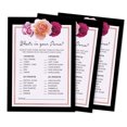 thumbnail image 1 of Inkdotpot 50-PackFloralWhats In Your Purse Bridal ShowerGameWedding Shower Bachelorette Party Bulk ActivityGameCards, 1 of 7