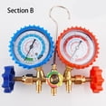 thumbnail image 4 of HD Dial Car Refrigerant Manifold Gauge Hook High Accuracy Air Condition Refrigeration Set Conditioning Tools Replacement Part Type B, 4 of 9