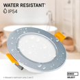 thumbnail image 2 of Projecteurs de Plafond LED IP54, Blanc Chaud 3000K / Ensemble de 3 Projecteurs LED Ronds Extra Plats 7 Watts (7W) / 700 Lumens, Argent, 2 of 5