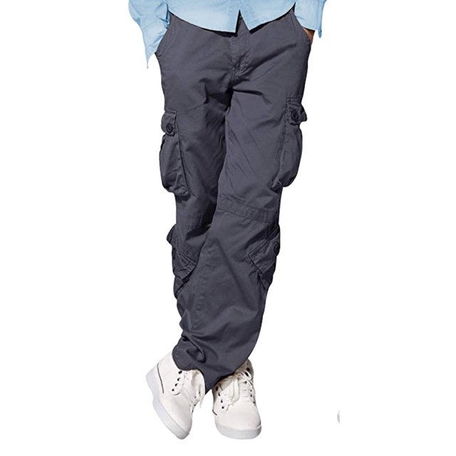 Men Comfort Relaxed Fit Multi Pockets Army Wild Cargo Casual Pants