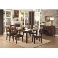 thumbnail image 1 of Topline Home Furnishings Burnished Espresso 6pc Dining Set, 1 of 3